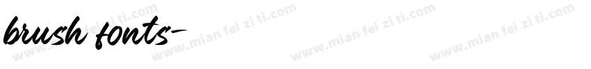 brush fonts字体转换